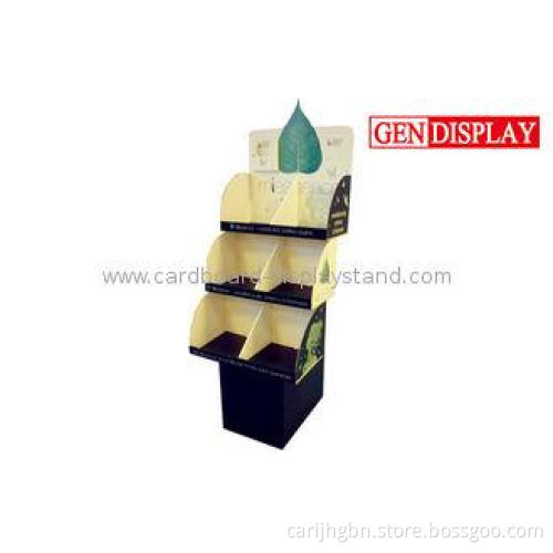 100% Recycle Magazine Display Racks , Paper Sturdy Portable